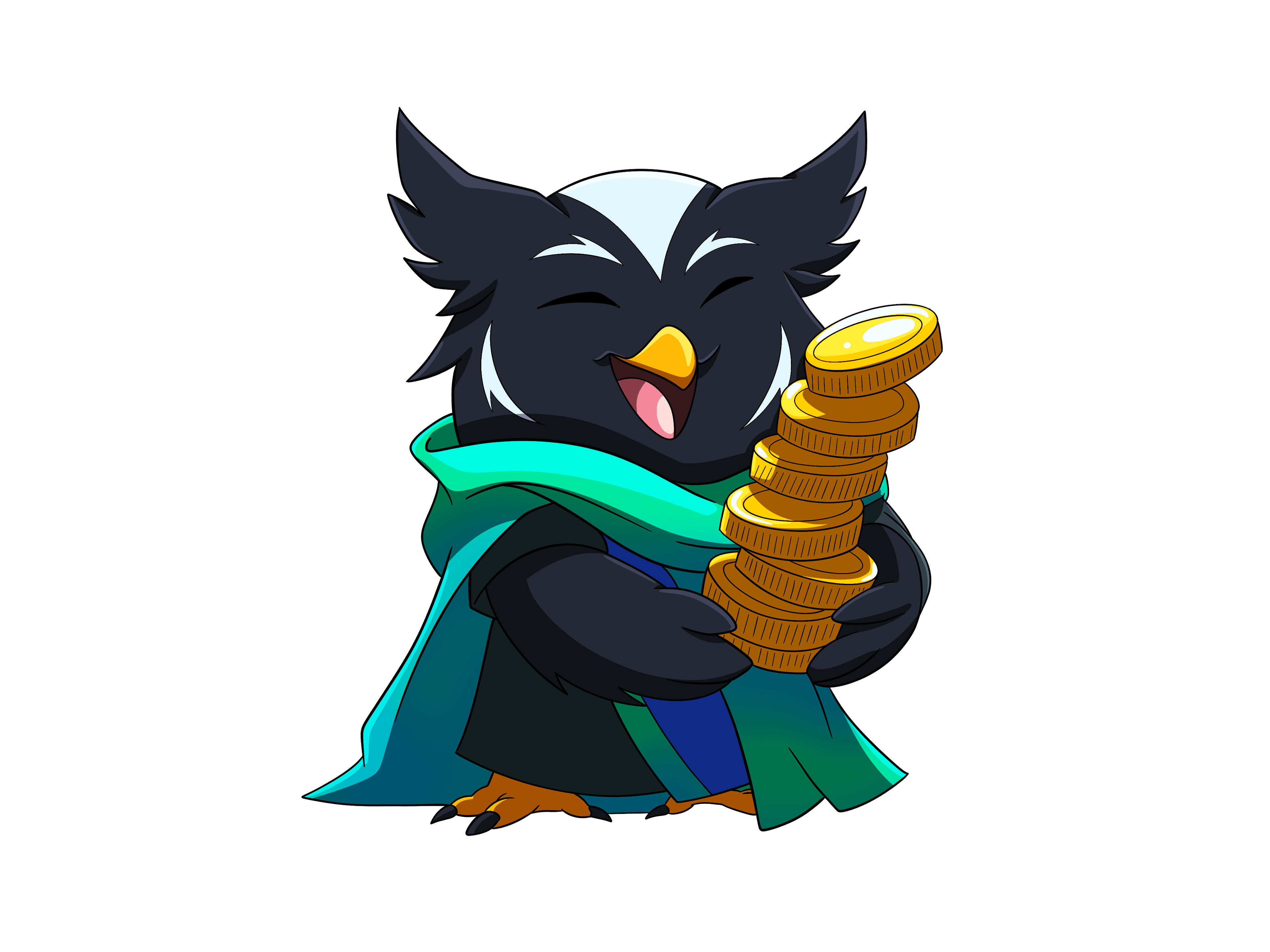 Hagglr owl stacking coins